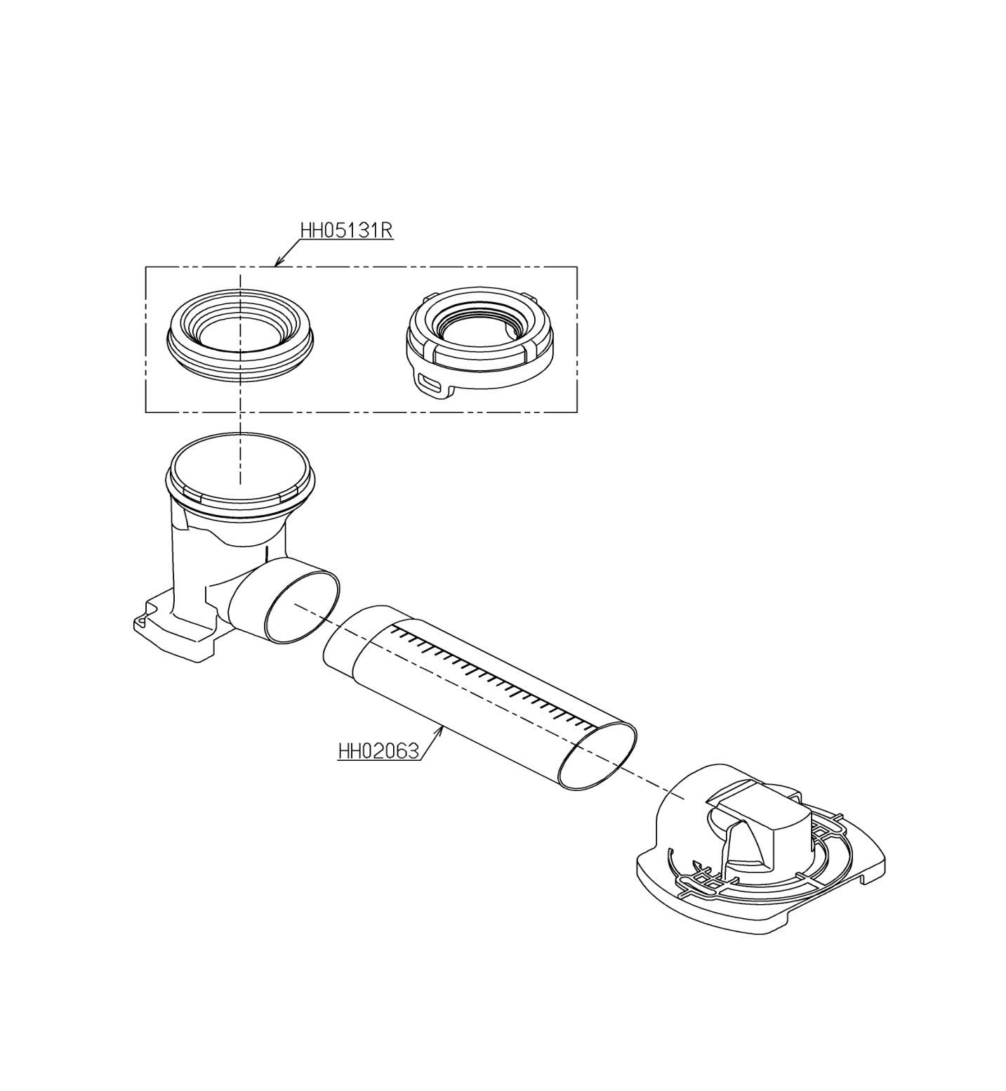 Amazon | TOTO 排水アジャスター本体部 HH02062S | シンク排水用備品
